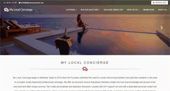 Desktop Screenshot of mylocalconcierge.com