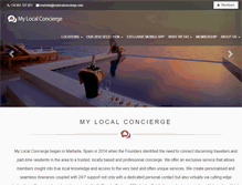 Tablet Screenshot of mylocalconcierge.com